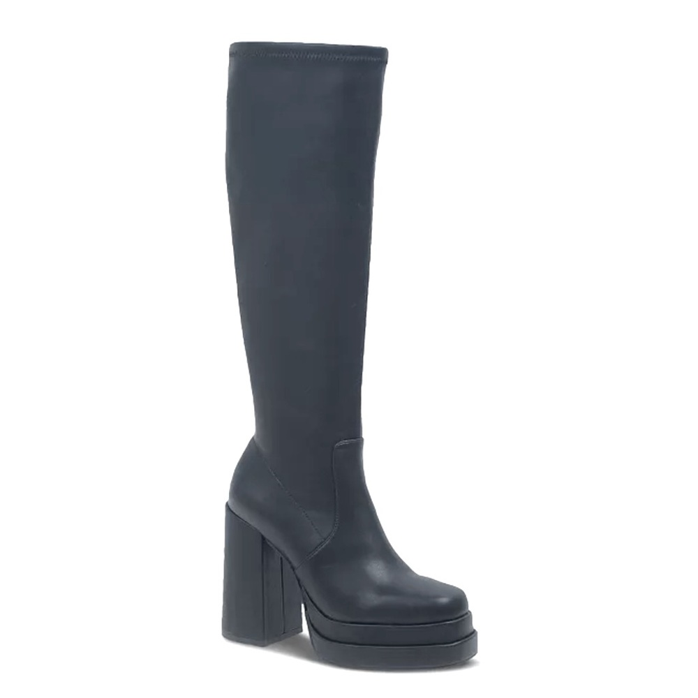 NWOT Olyvia Double Platform Faux Leather Boots 7M